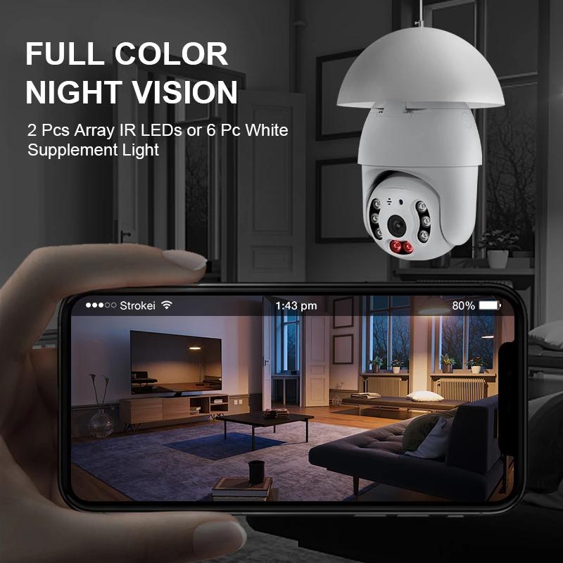 TUYA 3MP Wifi Surveillance Bulb Security IP CCTV Video Home Security Camera